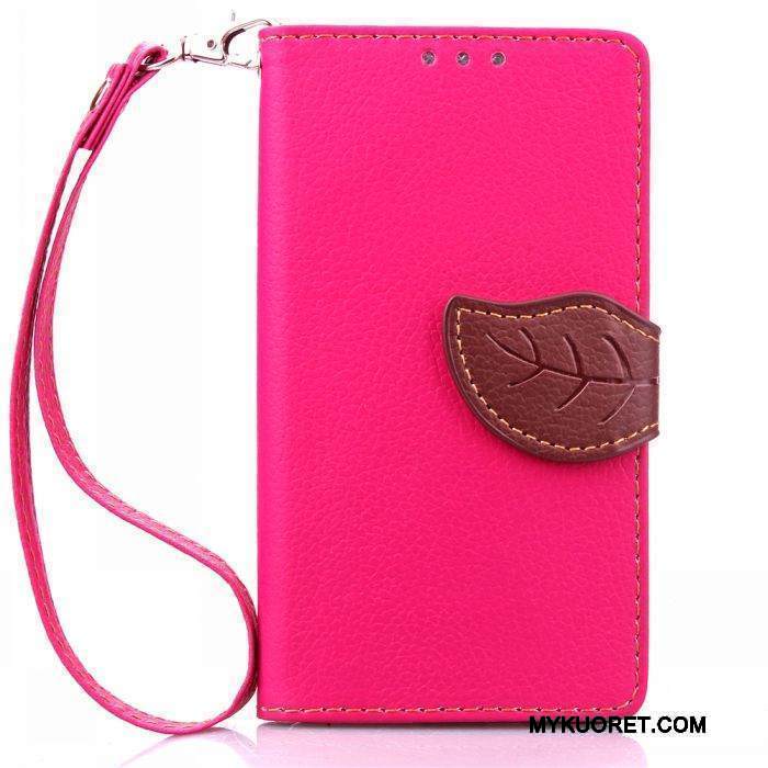 Kuori Sony Xperia Z5 Compact Nahka Punainen Kortti, Kotelo Sony Xperia Z5 Compact Suojaus