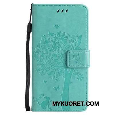 Kuori Sony Xperia Z5 Compact Nahka Vaaleansininen Puhelimen Kuoret, Kotelo Sony Xperia Z5 Compact Suojaus Murtumaton