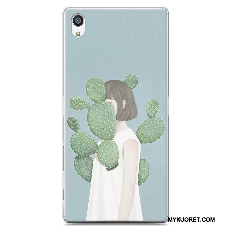 Kuori Sony Xperia Z5 Maalaus Vaaleansininen Kova, Kotelo Sony Xperia Z5 Suojaus Taide Puhelimen Kuoret