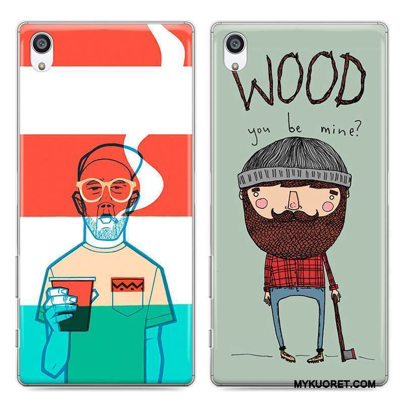 Kuori Sony Xperia Z5 Sarjakuva Puhelimen Kuoret Oranssi, Kotelo Sony Xperia Z5 Maalaus Kova