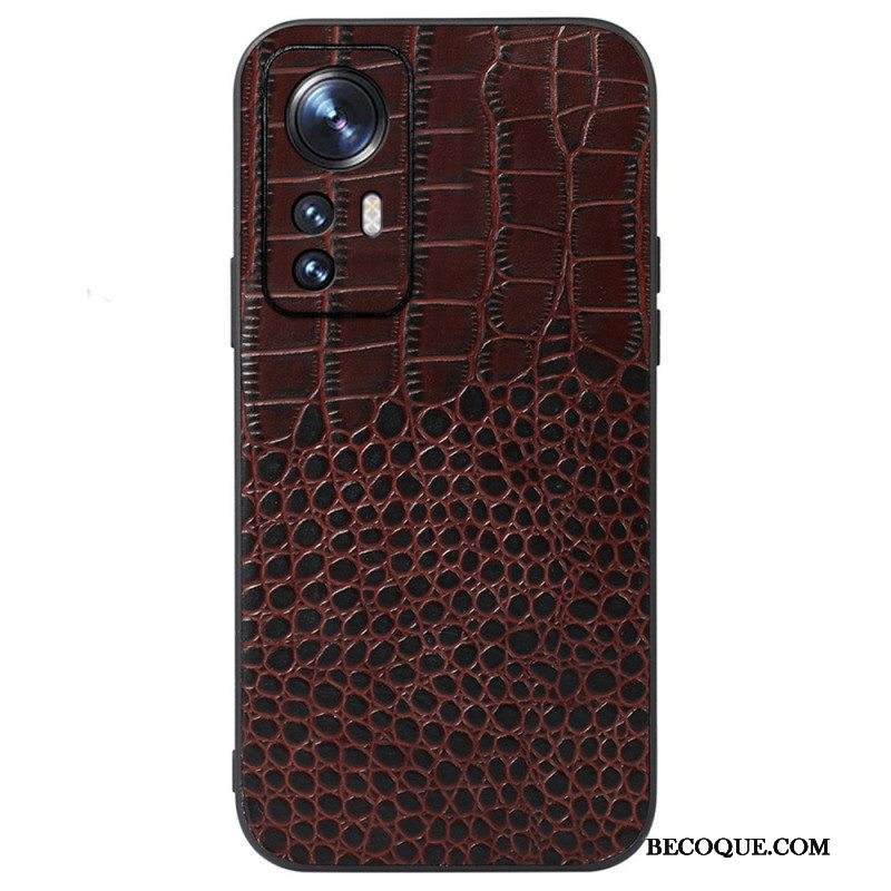 Kuori Xiaomi 12 / 12X Aito Crocodile Texture -nahka