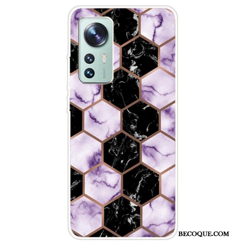 Kuori Xiaomi 12 / 12X Silikonimarmorisuunnittelu