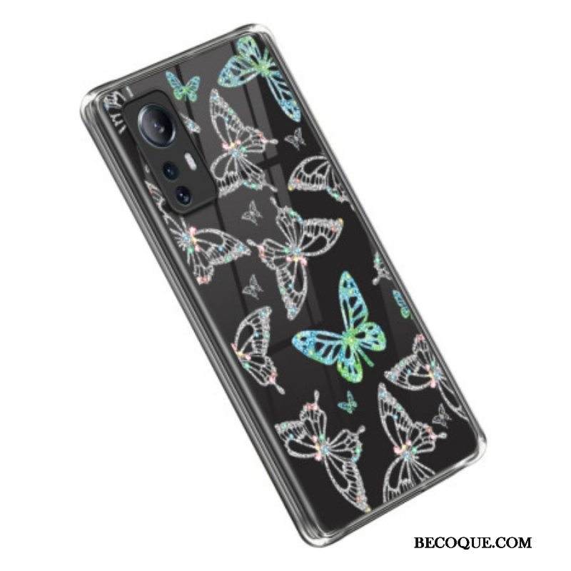 Kuori Xiaomi 12 Lite Keltaisuutta Estävät Perhoset