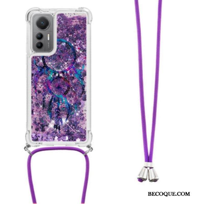 Kuori Xiaomi 12 Lite Kiristysnyörillä Paljetin Kiristysnyöri Dream Catcher
