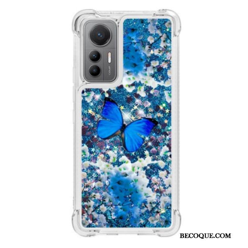Kuori Xiaomi 12 Lite Paljetteja Perhosia