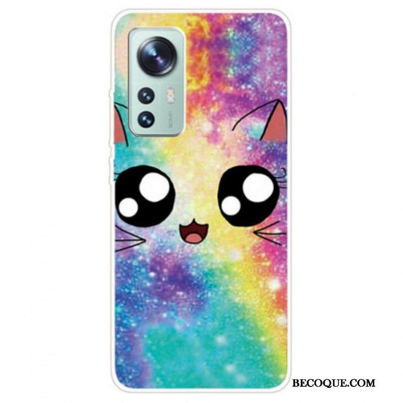 Kuori Xiaomi 12 Pro Silikoni Cat Deco