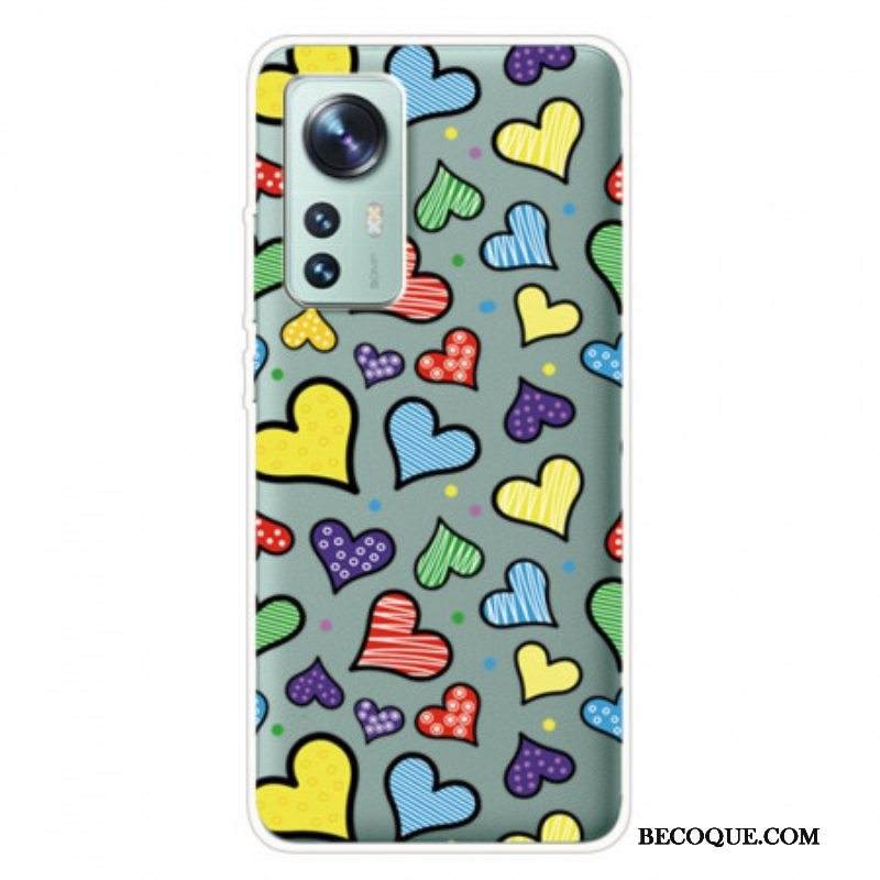 Kuori Xiaomi 12 Pro Sydämiä