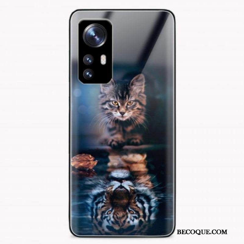 Kuori Xiaomi 12 Pro Watchful Cat Karkaistu Lasi
