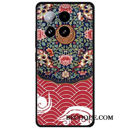 Kuori Xiaomi 15 Kukkakimppu Ja Lohikäärme