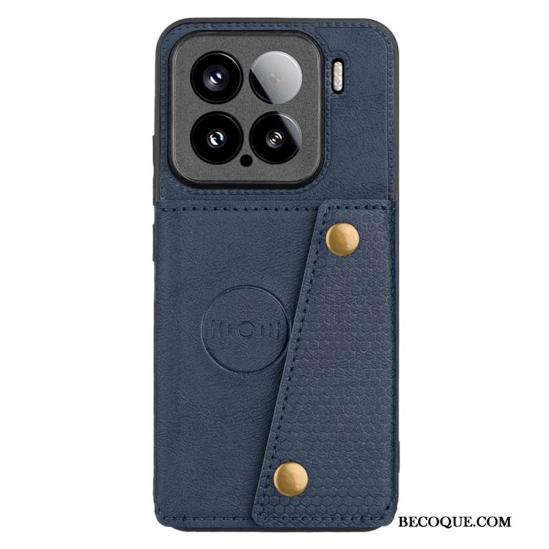 Kuori Xiaomi 15 Nahkamainen Korttikotelo Ja Teline