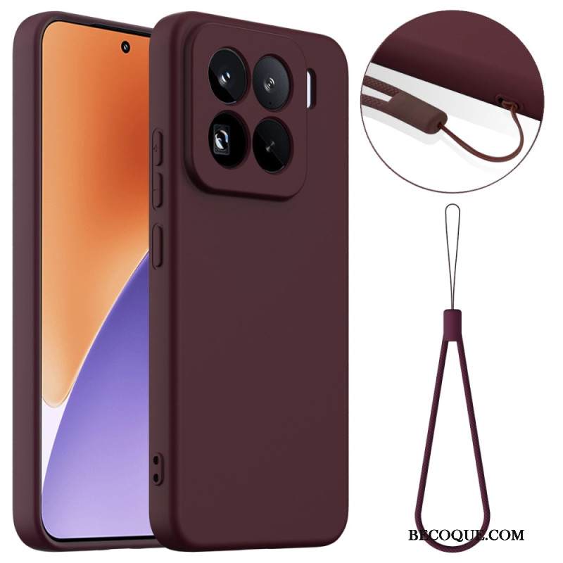 Kuori Xiaomi 15 Pro Magsafe-yhteensopiva Nestesilikoni Hihnalla