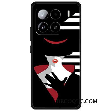 Kuori Xiaomi 15 Pro Mustahattuinen Nainen Suojakuori