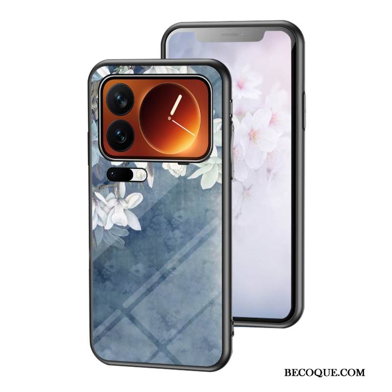 Kuori Xiaomi 17 Pro Max Karkaistua Lasia Kukkakuvio