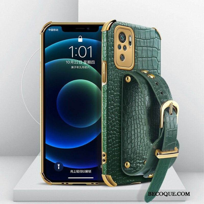 Kuori Xiaomi Redmi Note 10 / 10S Croco Rannekoru | mykuoret.com Kuori Xiaomi Redmi Note 10 / 10S Croco Rannekoru