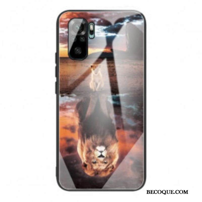 Kuori Xiaomi Redmi Note 10 / 10S Lion Cub's Dream Karkaistu Lasi