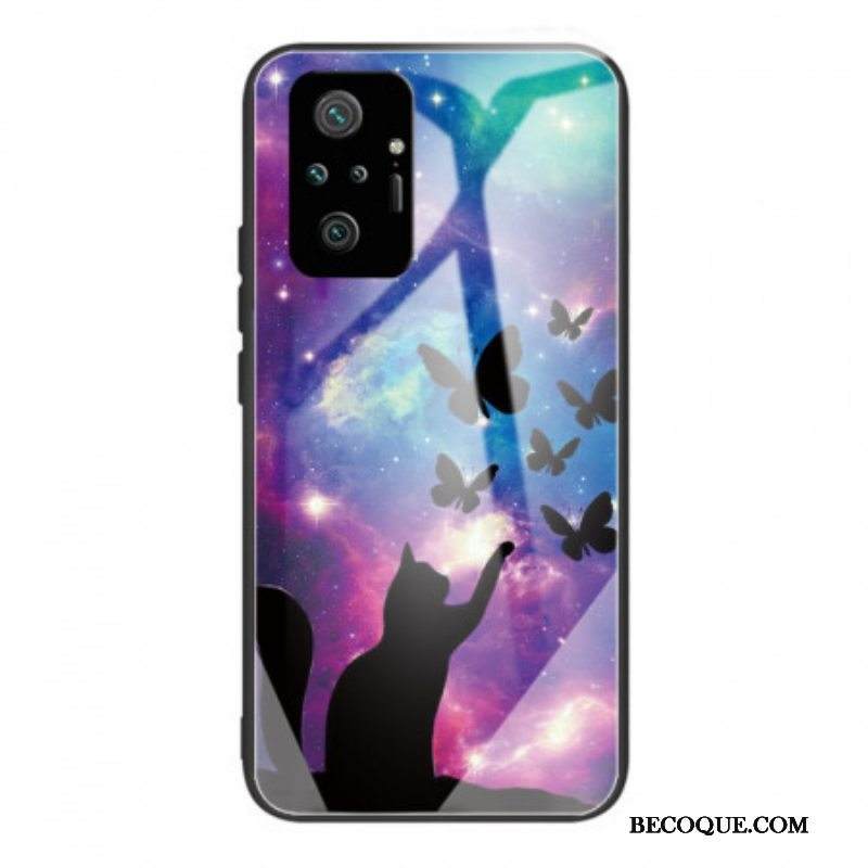 Kuori Xiaomi Redmi Note 10 Pro Karkaistu Lasi Kissa Ja Perhosia Avaruudessa | mykuoret.com Kuori Xiaomi Redmi Note 10 Pro Karkaistu Lasi Kissa Ja Perhosia Avaruudessa