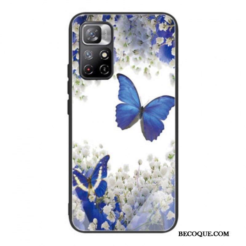 Kuori Xiaomi Redmi Note 11 Pro Plus 5G Butterflies Design Karkaistu Lasi