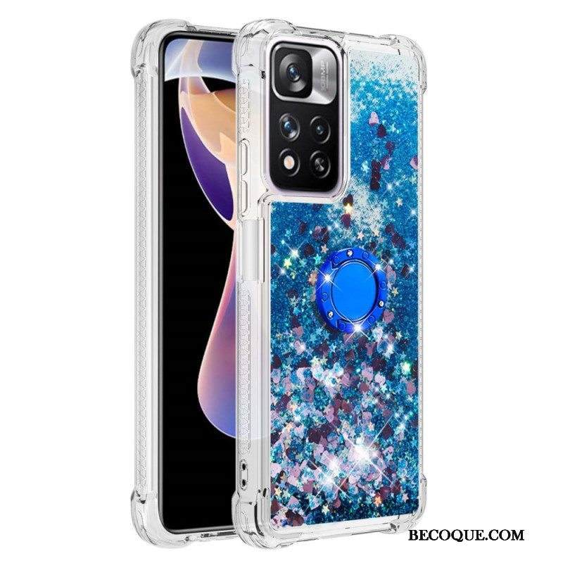 Kuori Xiaomi Redmi Note 11 Pro Plus 5G Paljetteja Rengastuella