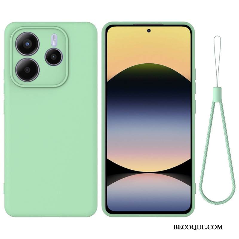 Kuori Xiaomi Redmi Note 14 5g Nestemäinen Silikoni Ja Nauhallinen