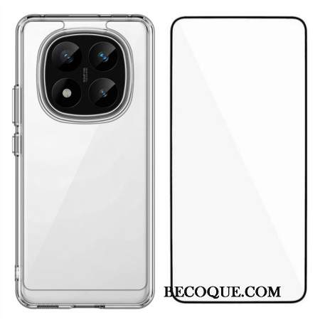 Kuori Xiaomi Redmi Note 14 Pro 5g Kirkas Kokonaan Karkaistusta Lasista Valmistettu Näytönsuoja Suojakuori