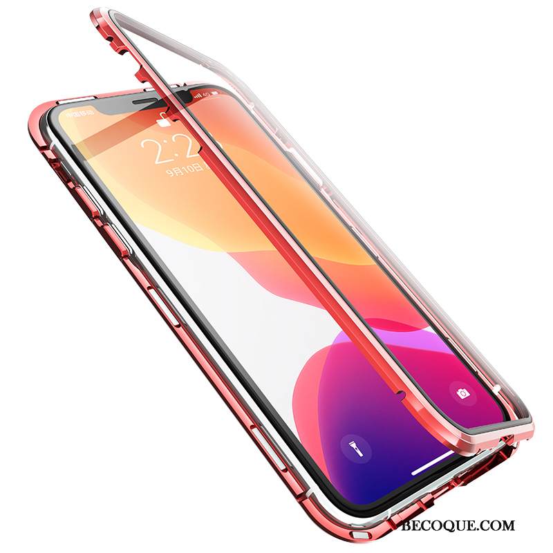 Kuori iPhone 11 Pro Laukut Murtumaton Magneettinen, Kotelo iPhone 11 Pro Lasi Kaksipuolinen