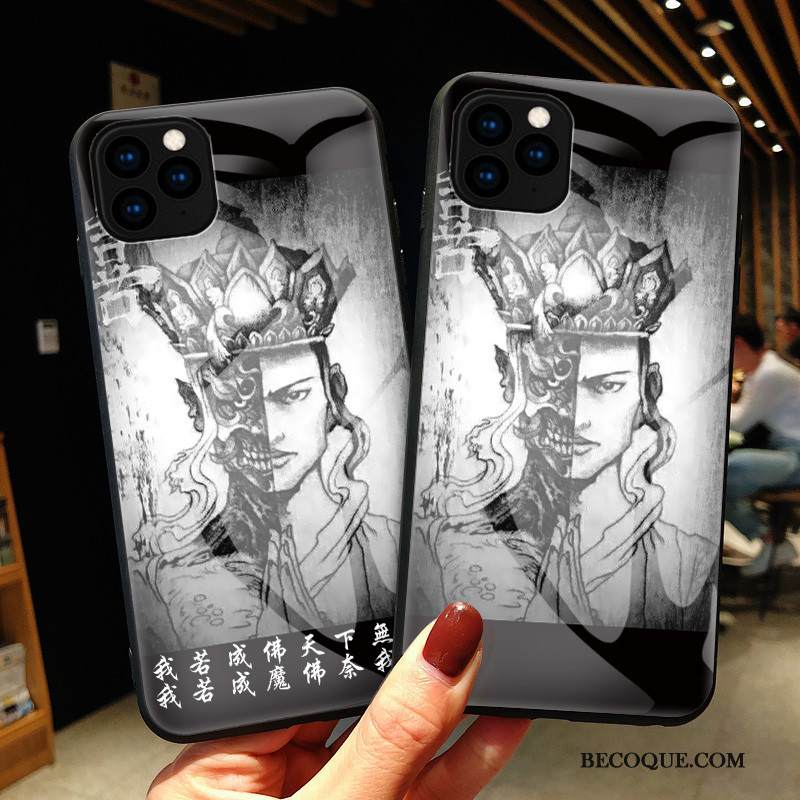 Kuori iPhone 11 Pro Laukut Puhelimen Kuoret Lasi, Kotelo iPhone 11 Pro Suojaus Harmaa Murtumaton