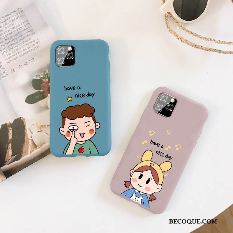 Kuori iPhone 11 Pro Laukut Rakastunut Sininen, Kotelo iPhone 11 Pro Suojaus Pesty Suede Murtumaton