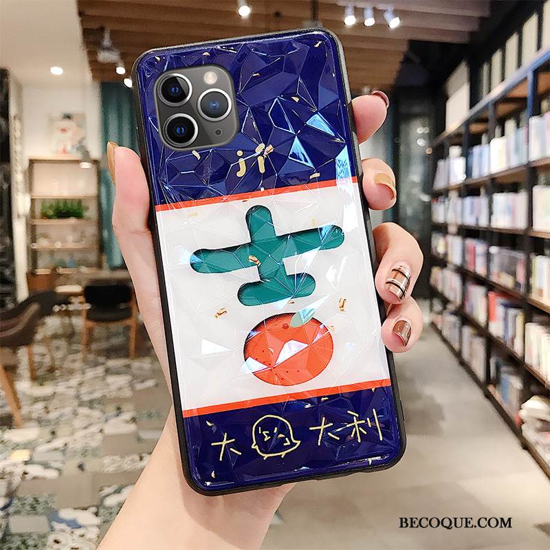 Kuori iPhone 11 Pro Max Laukut Trendi Murtumaton, Kotelo iPhone 11 Pro Max Luova Sininen Rikkaus