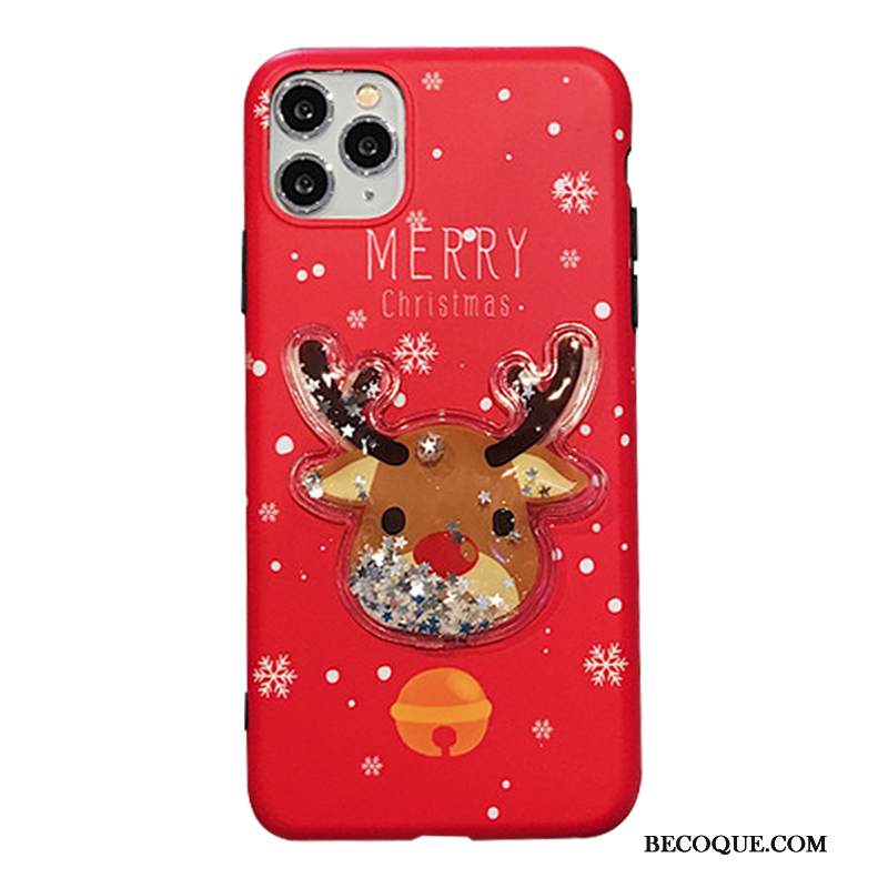 Kuori iPhone 11 Pro Max Pehmeä Neste Joulu Rakastunut, Kotelo iPhone 11 Pro Max Hirvi Pieni