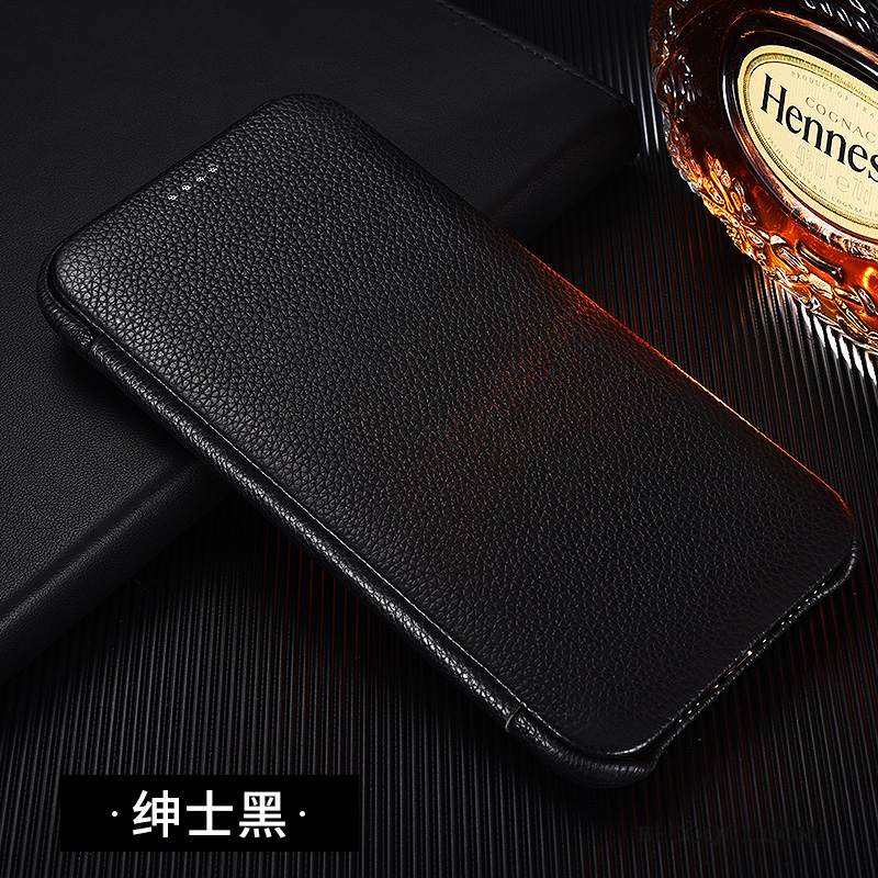 Kuori iPhone 11 Pro Max Suojaus Puhelimen Kuoret Liiketoiminta, Kotelo iPhone 11 Pro Max Nahka Uusi Musta