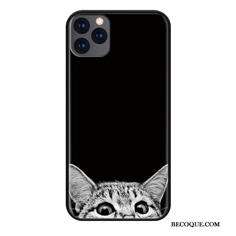 Kuori iPhone 11 Pro Max Suojaus Rakastunut Yksinkertainen, Kotelo iPhone 11 Pro Max Luova Lyhyet Musta