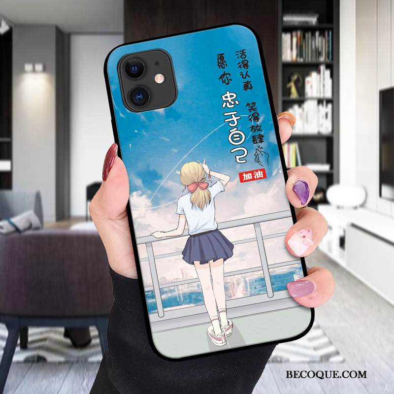 Kuori iPhone 12 Kohokuviointi Kirkas Persoonallisuus, Kotelo iPhone 12 Silikoni Murtumaton Kukkakuvio