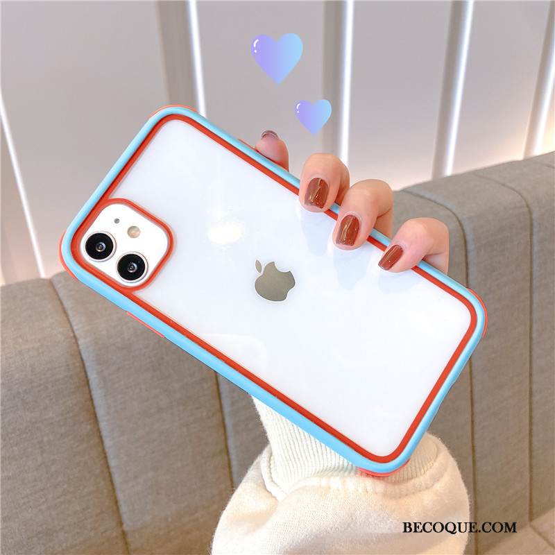 Kuori iPhone 12 Mini Laukut Kehys Läpinäkyvä, Kotelo iPhone 12 Mini Suojaus Uusi Puhelimen Kuoret