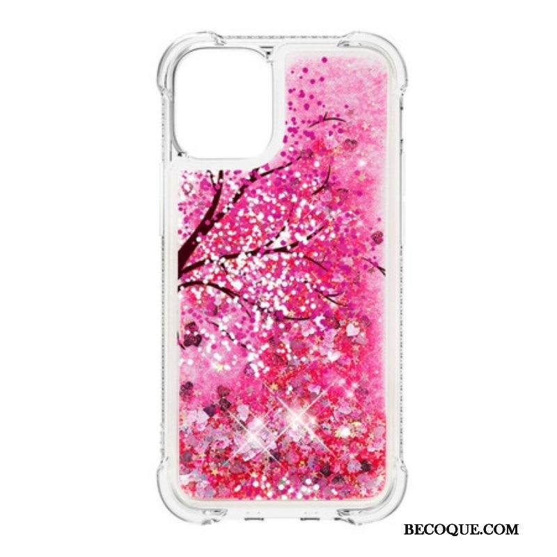 Kuori iPhone 13 Pro Glitter Tree