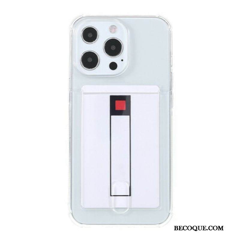 Kuori iPhone 13 Pro Läpinäkyvä Värikorttiteline