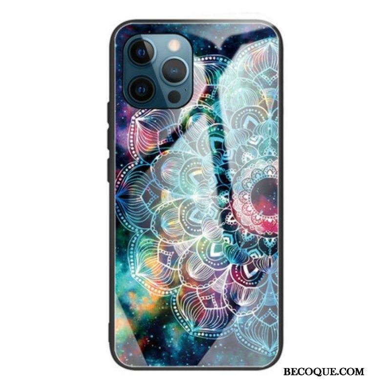 Kuori iPhone 13 Pro Mandala Karkaistu Lasi