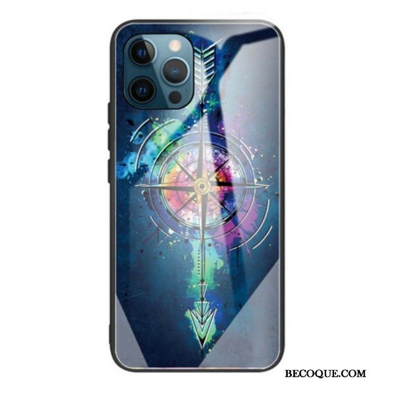 Kuori iPhone 13 Pro Wind Rose Karkaistu Lasi