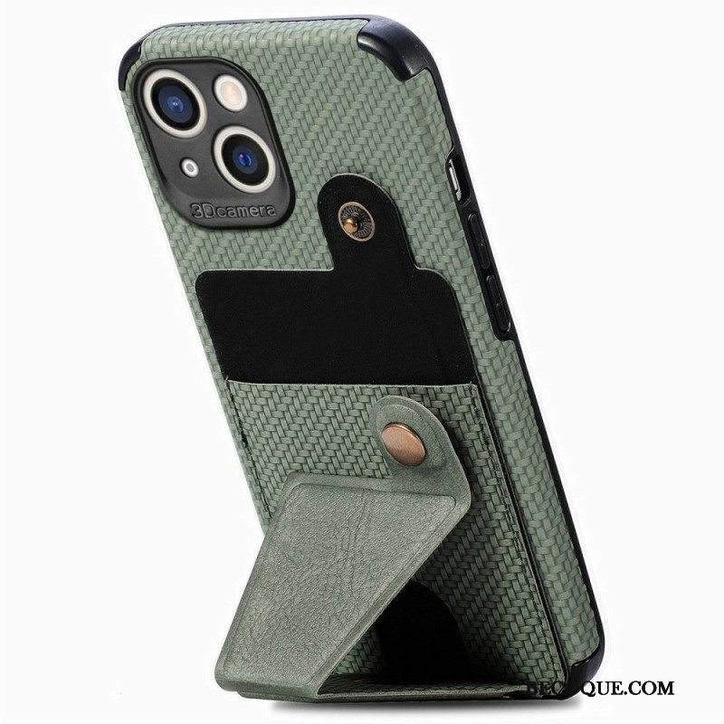 Kuori iPhone 14 Hiilikuitukorttipidike