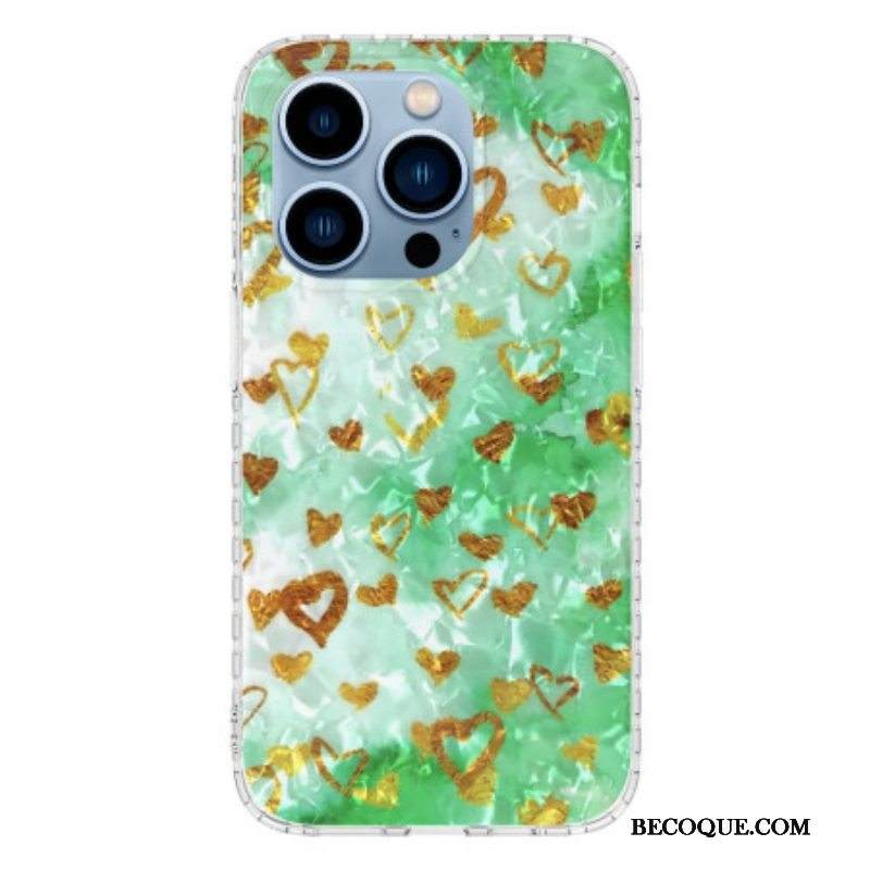 Kuori iPhone 14 Pro Max Tyylikkäät Sydämet