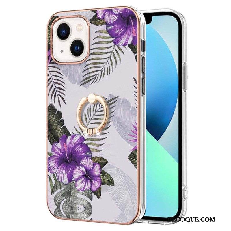 Kuori iPhone 15 Plus Kukkasormusteline