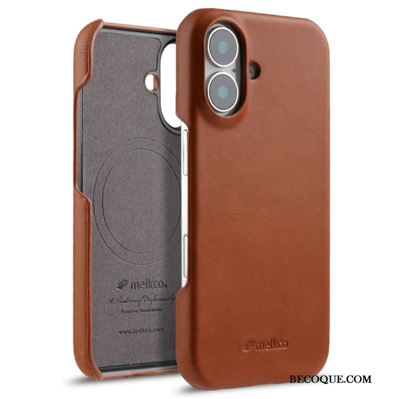 Kuori iPhone 17 Magsafe-yhteensopiva Vahattu Nahka