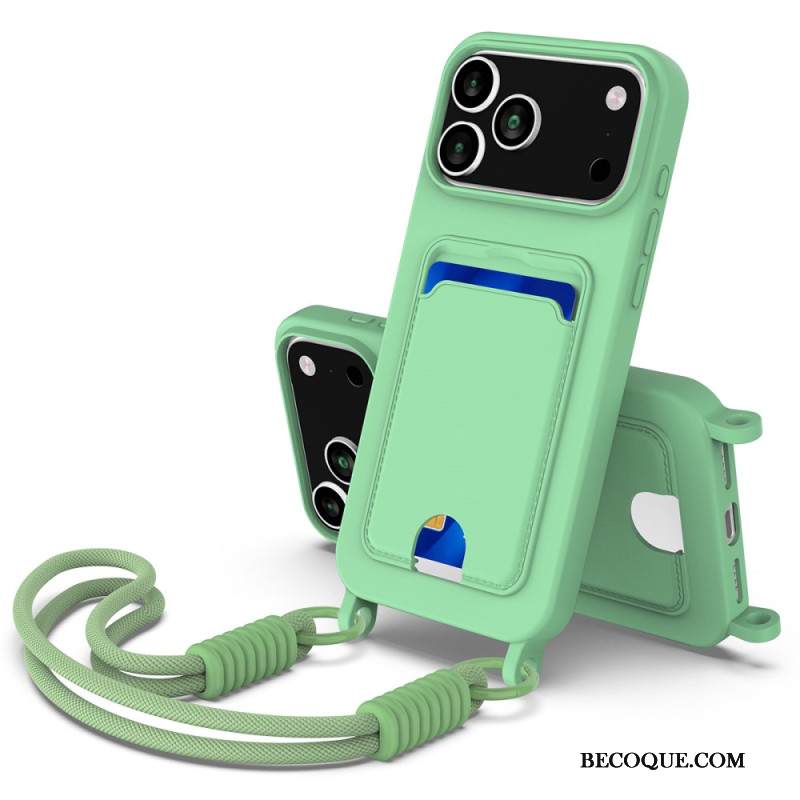 Kuori iPhone 17 Pro Max Johdollinen Korttikotelo