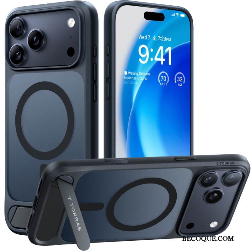 Kuori iPhone 17 Pro Max Magsafe Premium -muotoilu Integroidulla Jalustalla