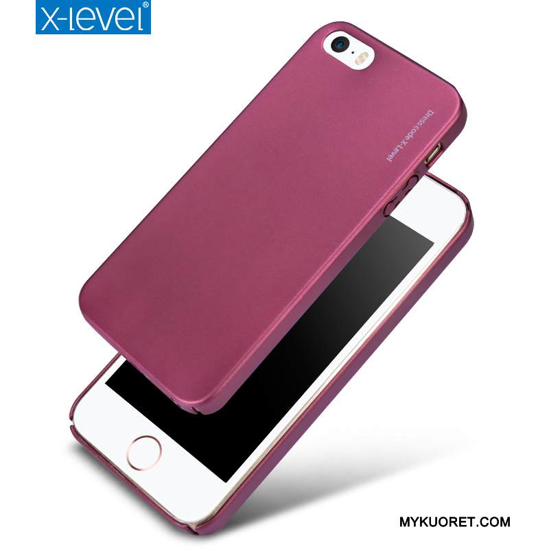 Kuori iPhone 5/5s Laukut Murtumaton Violetti, Kotelo iPhone 5/5s Suojaus Kova Ohut