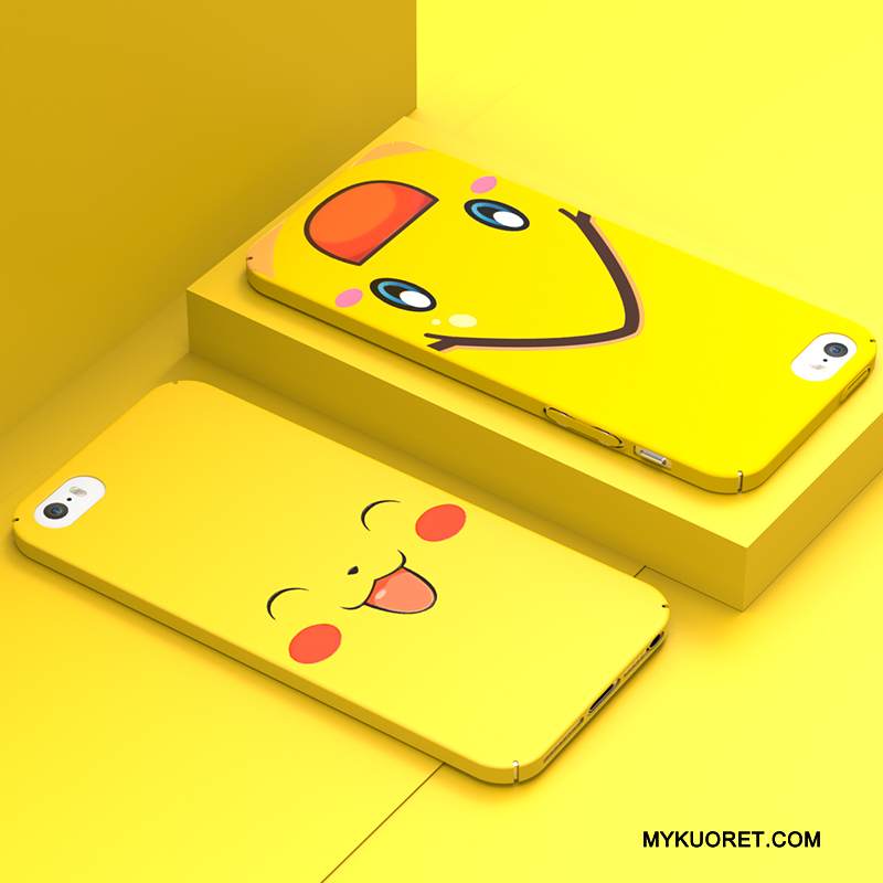 Kuori iPhone 5/5s Laukut Yksinkertainen Punainen, Kotelo iPhone 5/5s Sarjakuva Jauhe Kova