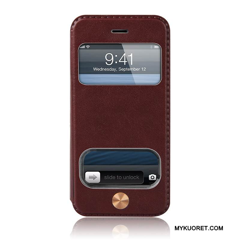 Kuori iPhone 5/5s Nahka Ohut Puhelimen Kuoret, Kotelo iPhone 5/5s Suojaus