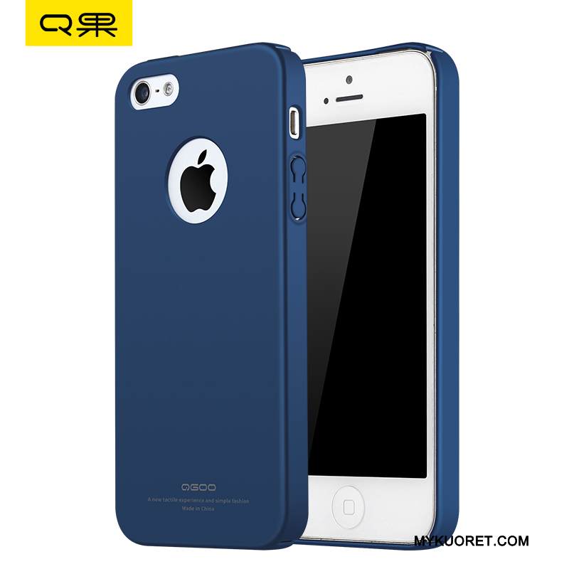 Kuori iPhone 5/5s Suojaus Musta Yksinkertainen, Kotelo iPhone 5/5s Trendi Pesty Suede