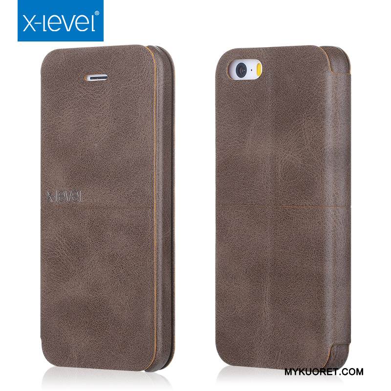 Kuori iPhone 5/5s Suojaus Uusi Murtumaton, Kotelo iPhone 5/5s Nahka Ohut Ultra