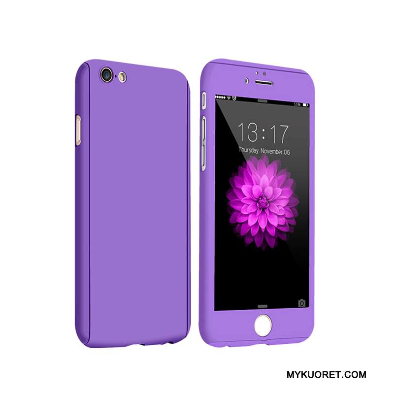 Kuori iPhone 6/6s Laukut Puhelimen Kuoret Pesty Suede, Kotelo iPhone 6/6s Violetti Kova