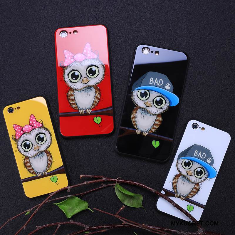 Kuori iPhone 6/6s Monivärinen Puhelimen Kuoret Lasi, Kotelo iPhone 6/6s Suojaus Kova Murtumaton